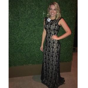 Formal Black Lace Dress